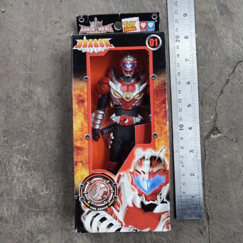 Paramount Kingdom Action Figure 7’ Vinyl Armor Hero Dragon Man Fire 01 Original Audley B Kado Anak M