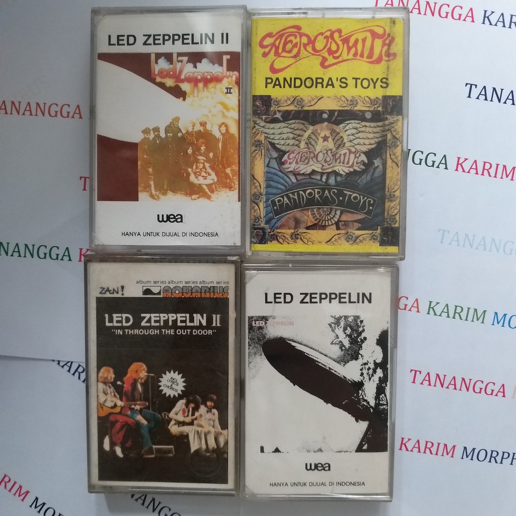 Kaset Lama Led Zeppelin dan Aerosmith