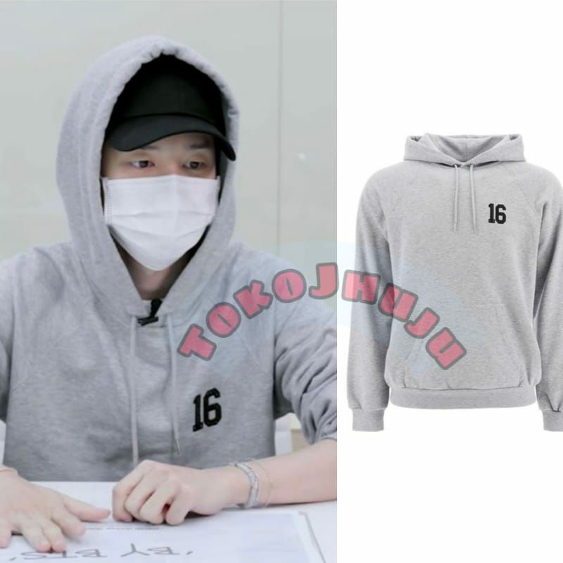 Hoodie Jumper BTS Jimin 16 logo kiri