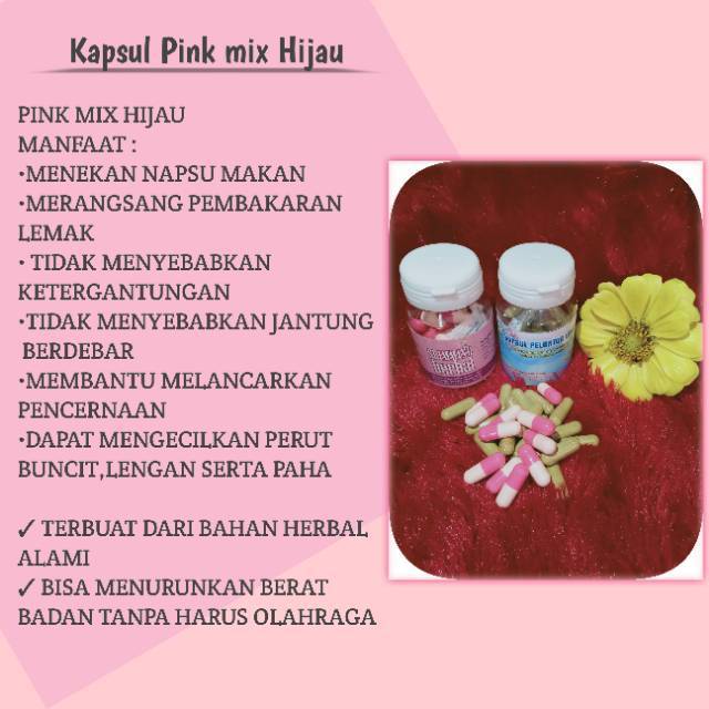Slimming herbal untuk 30hari (isi 60kapsul)