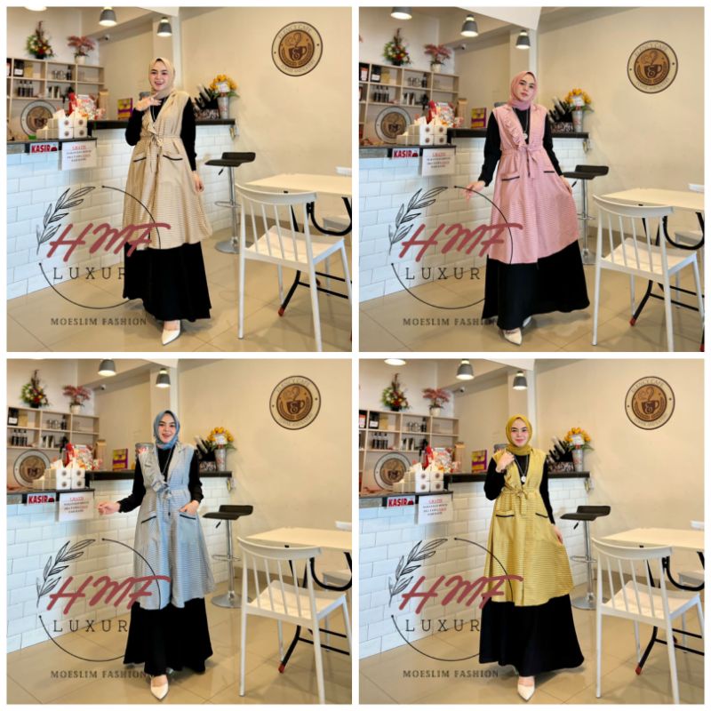 DEALOVA DRESS 2 IN 1 BY HMF / DRESS MUSLIM SET OUTER / GAMIS OUTER