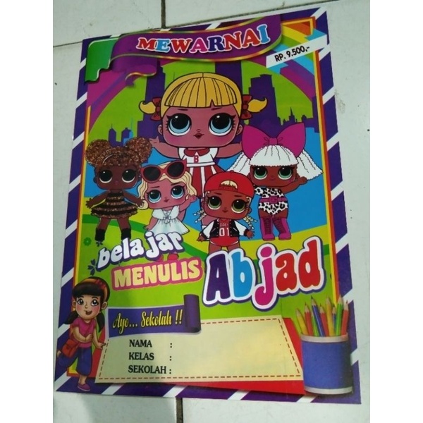 Paket mewarnai 5pic buku mewarnai belajar mewarnai mewarnai anak