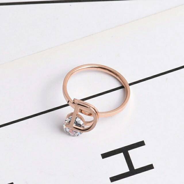 GG cincin Aksen Dio*r Titanium#CC-D