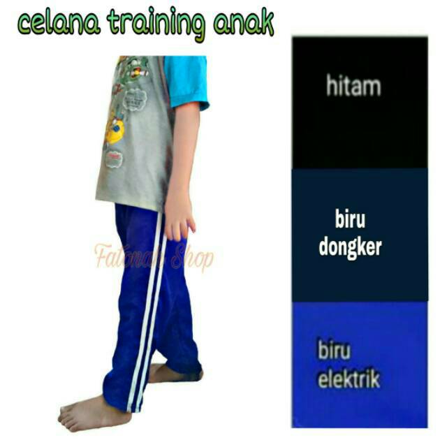Celana training anak tanggung TK SD SMP cewek cowok celana panjang anak harian seragam anak sekolah