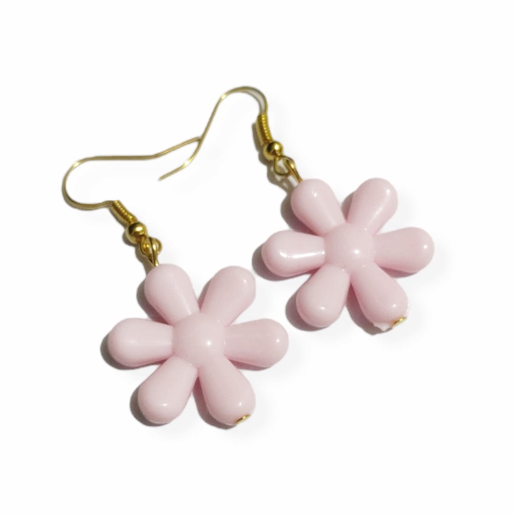 Daisy Flower Earrings Anting Hooks Handmade Bunga Pastel