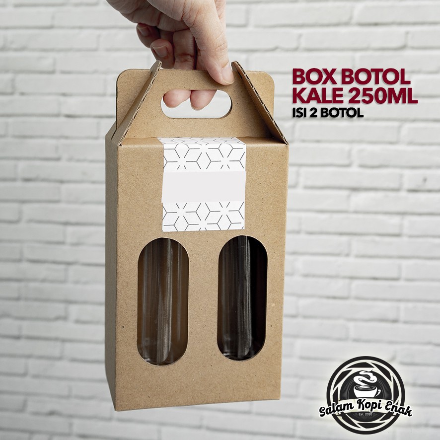 Paket 20 Box  Botol 250 ML -  Box Hampers Jinjing isi 2 botol 250ml  (Paket isi 20 box)