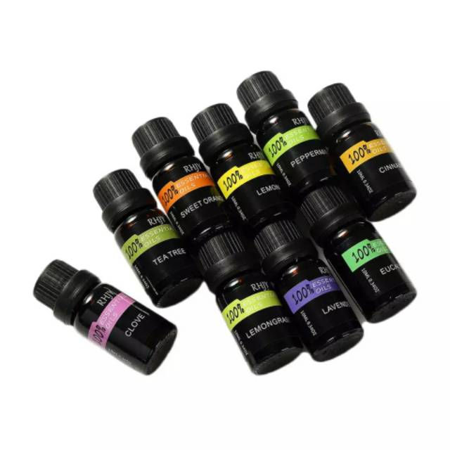 ESSENTIAL OIL PURE 100% AROMATHERAPY MINYAK ESENSIAL AROMATERAPI HUMIDIFIER DIFFUSER FIRSTSUN 10ML