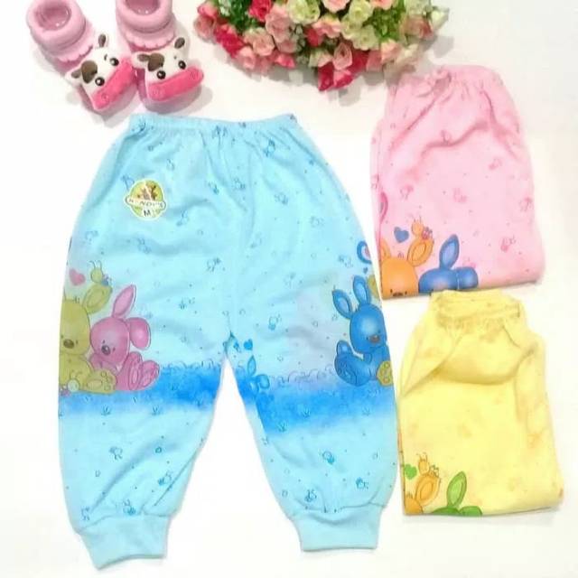 3 Pcs Celana Bayi 3-6 bulan Kendys / Celana Panjang Bayi / Pakaian Bayi / Bawahan Bayi 3 bulan 4 bul