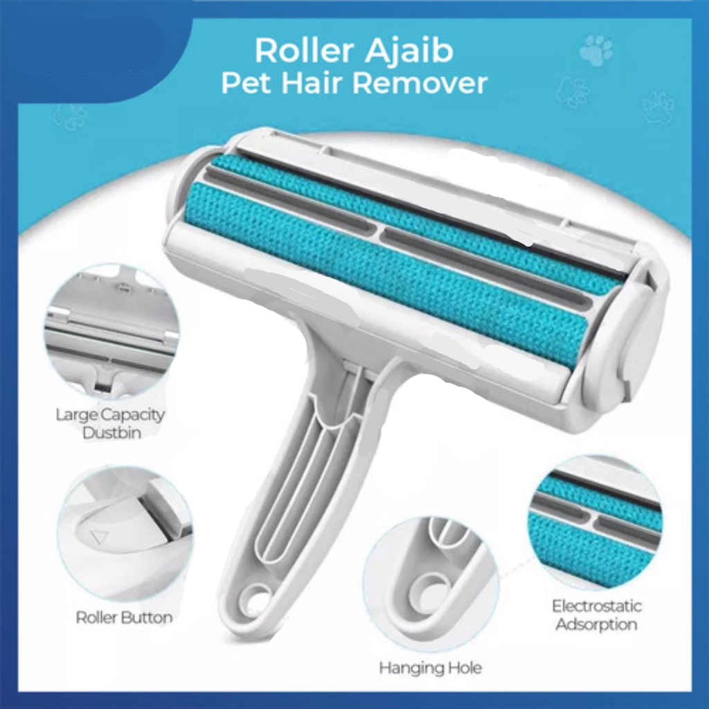 Sikat Pembersih Bulu Kucing Anjing Roller Ajaib Pet Hair Removal Lint Roller