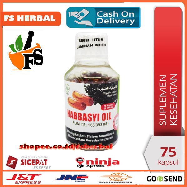 HNU Habbasyi oil HNU isi 75 kapsul Minyak Habbatussauda Niaga Utama