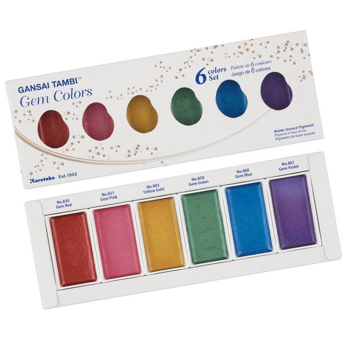 

Ready Stok! Mc20Gc/V Kuretake Gansai Tambi Gem Colors Set 6 Termurah