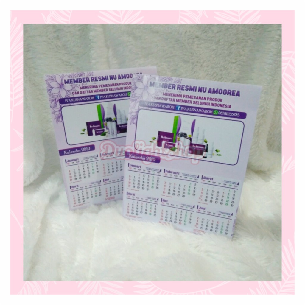 

KALENDER MINI 15X20CM / SOUVENIR KALENDER MINI