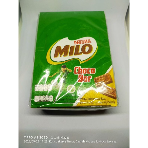 milo choco bar 1box (24 bungkus)