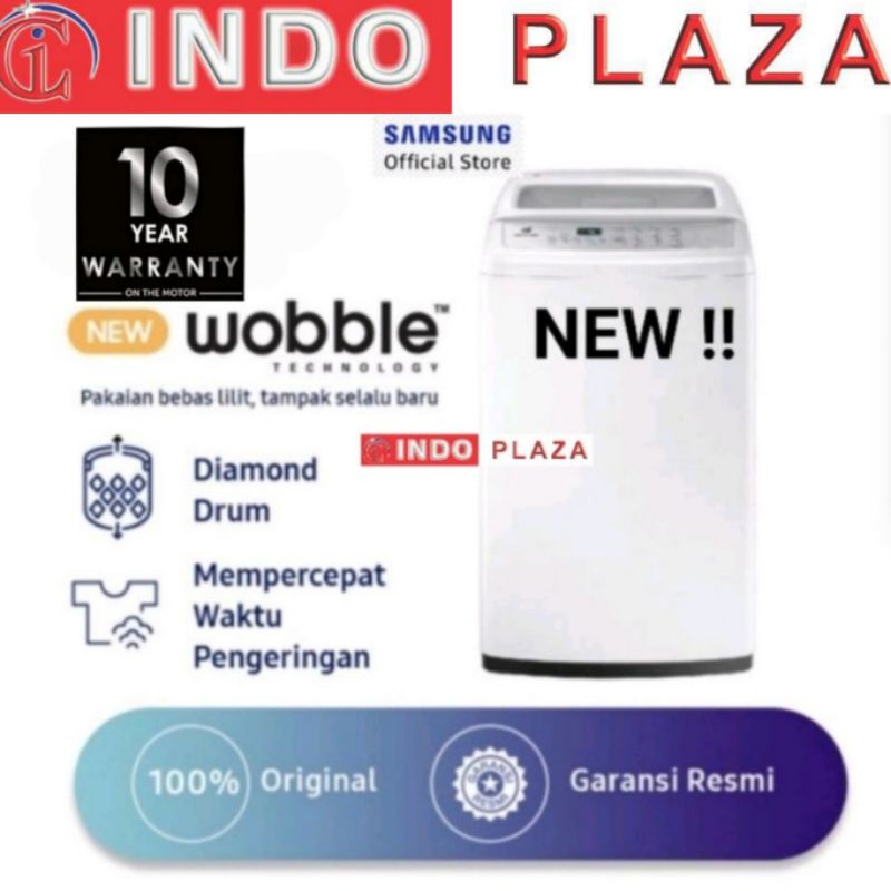 MESIN CUCI SAMSUNG 1 TABUNG 7.5 Kg / 7.5Kg WOBBLE WA75H4200