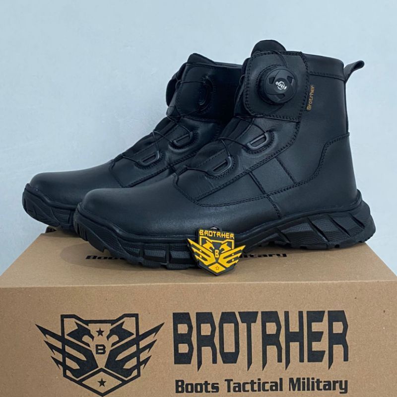 SEPATU PDL TALI PUTAR BROTRHER MIDTREX BAHAN KULIT SAPI ASLI SEPATU PDL DINAS LAPANGAN TNI POLRI SECURITY SATPAM SEPATU BOOTS PRIA DAN WANITA