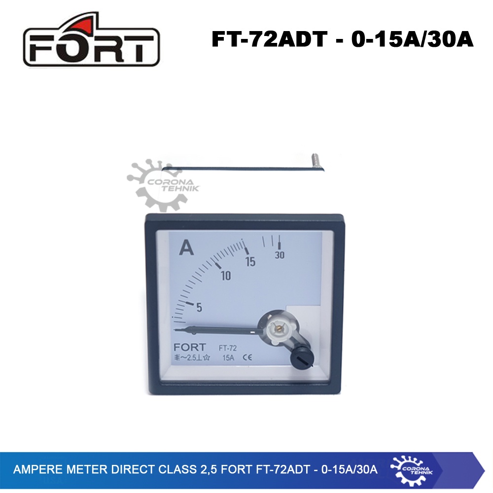 Analog AC Panel Meter - Direct Class 2,5 FORT FT-72ADT - Ampere Meter