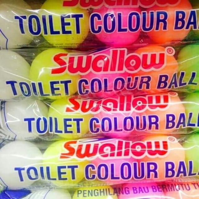 SWALLOW KAMPER TOILET KAPUR BARUS TOILET WARNA 5 BUTIR COLOUR BALL