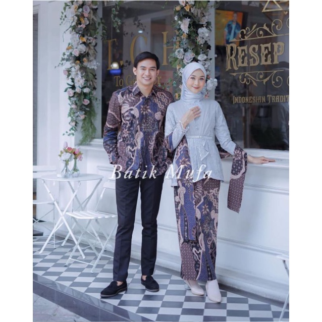 SET COUPLE AVEENA GREY | KEBAYA WISUDA KEBAYA LAMARAN KEBAYA TUNANGAN KEBAYA COUPLE TERBARU