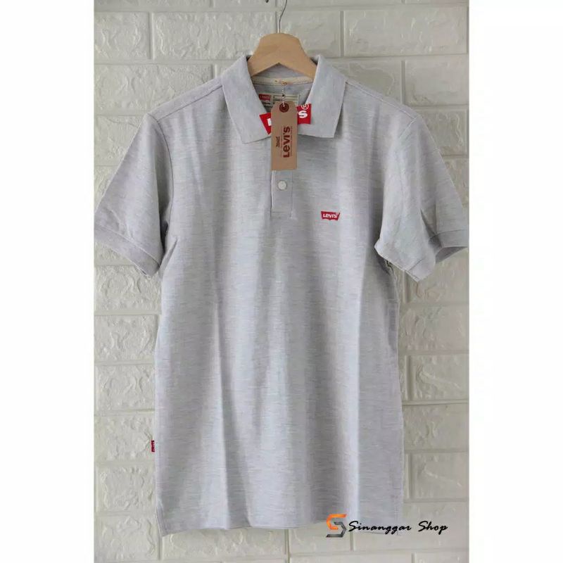Kaos Pria LEVIS Lacos T-shirtOriginal - Kaos Krah Pria -  Pakaian Pria  Premium Krah Kancing- Baju K