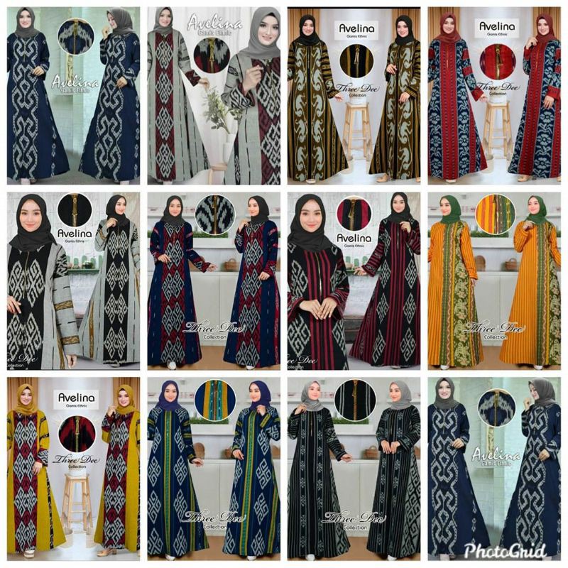 GAMIS MUSLIM ETNIK TENUN JEPARA GAMIS KEKINIAN GAMIS SYAR'I TERBARU 2020