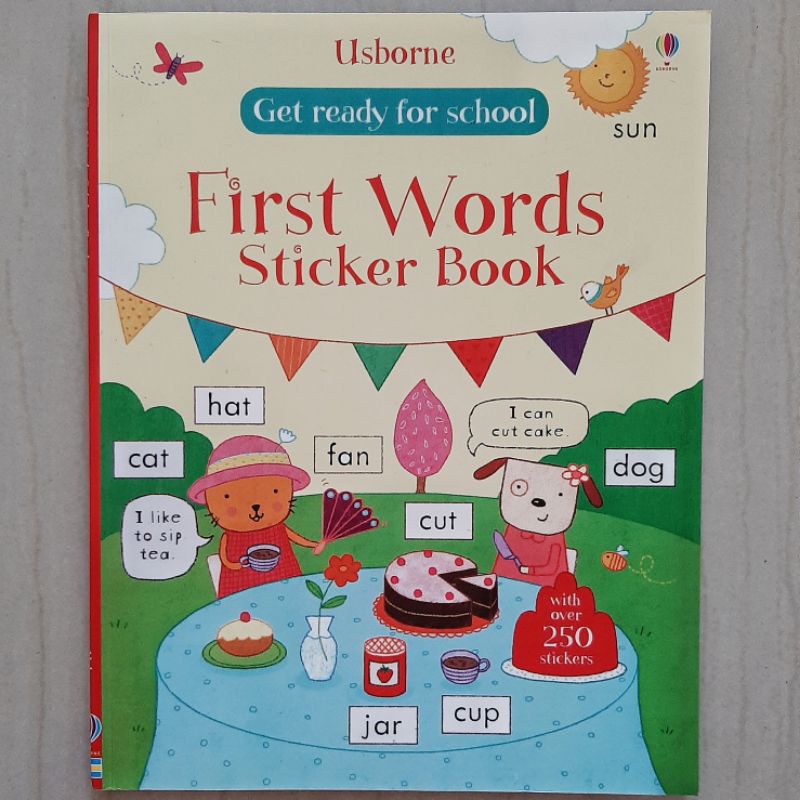 

Usborne First Words Sticker Book / Buku Stiker Impor / Buku Aktivitas Anak Asah Kreativitas Montessori