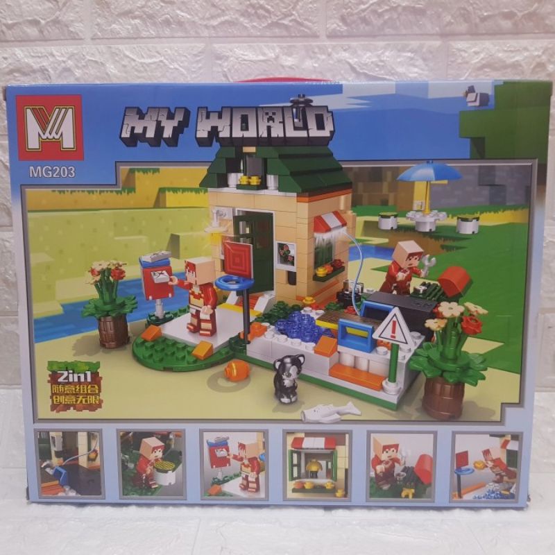 Mainan Lego Block My world Rumah - Mainan Block Susun Rumah
