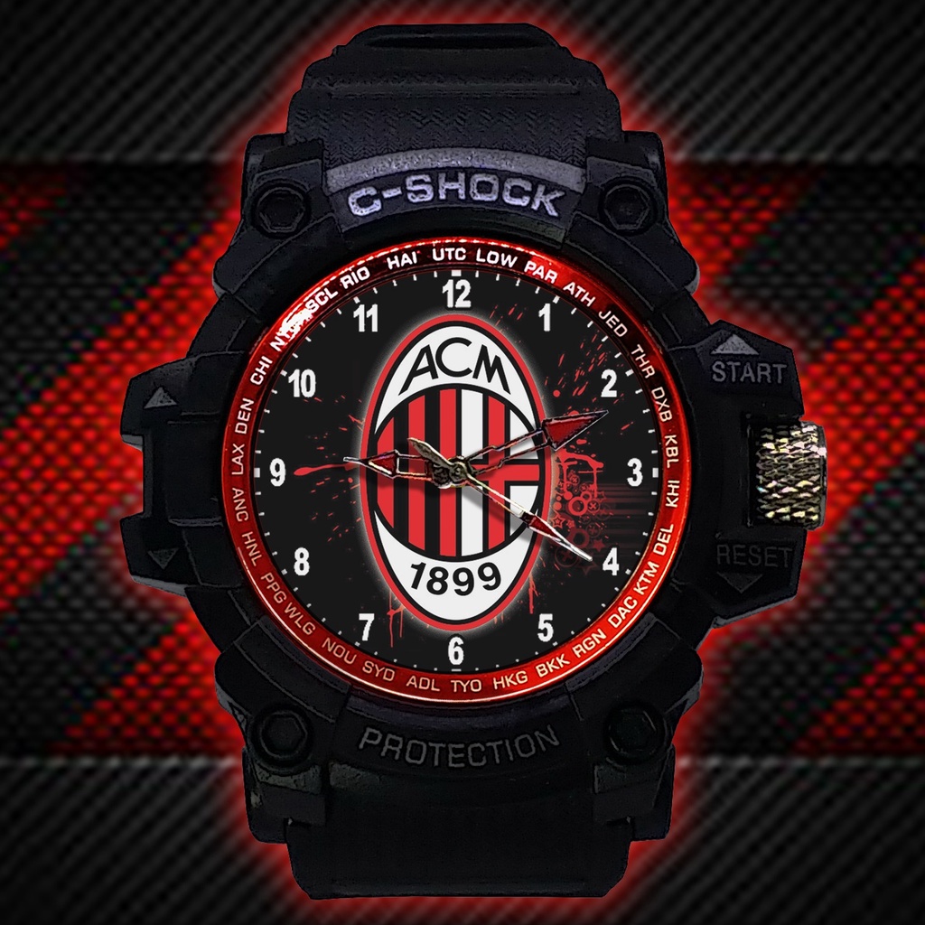 (ISTIMEWA BOSSQUE) JAM TANGAN MILAN LIST MERAH - EXCLUSIVE