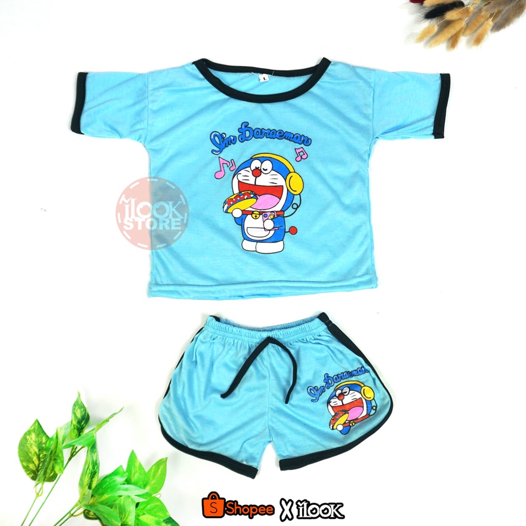 ilook | Setelan Cupa Cupa Karakter | Set Anak Balita Karakter | Setelan Playset | Setelan Anak Unisex