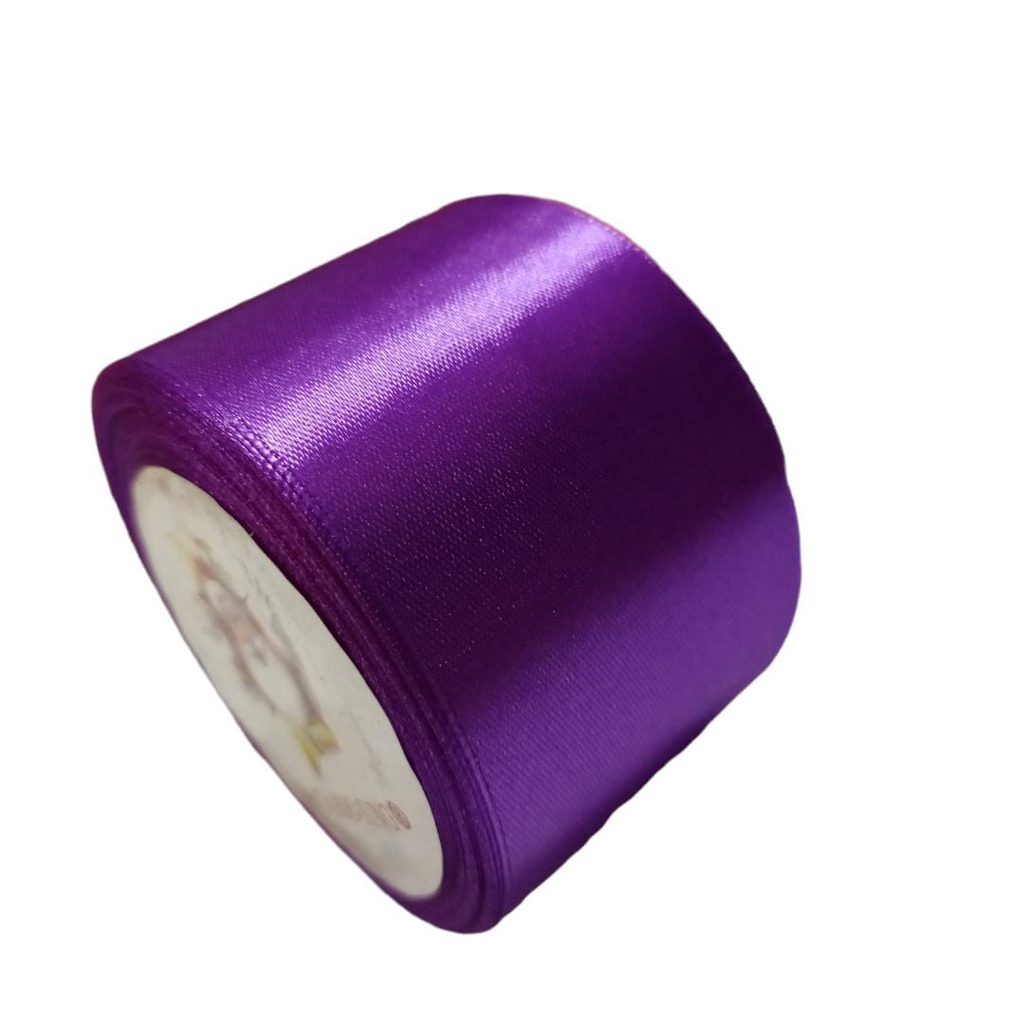 

Pita Satin Ungu Tua Ukuran 2 inch /5cm Per Roll