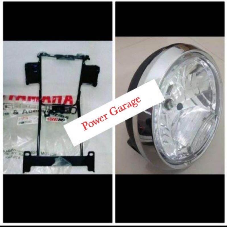 Paket Hemat Lampu Bulat Vixion Old Plus Breket Lampu Vixion Old