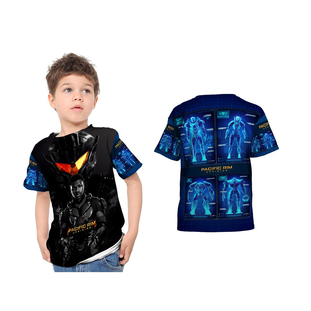 [Riashop] Kaos PACIFIC RIM Anak | Kaos PACIPIC RIM Lengan Pendek | Kaos Pacific Rim