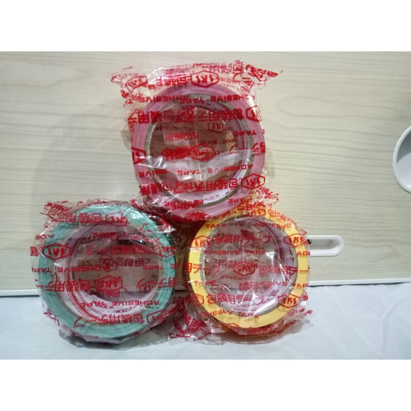 

Selasiban Kain/Selotip Warna Warni 2inc/Linen Tape