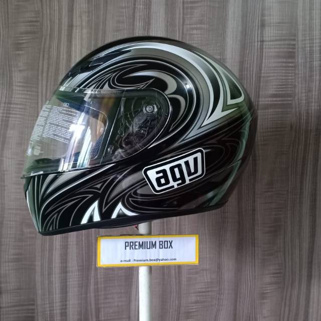 AGV K3 BASIC EVIL NERO ARGENTO CANNA FUCILE - Black Gunmetal Silver