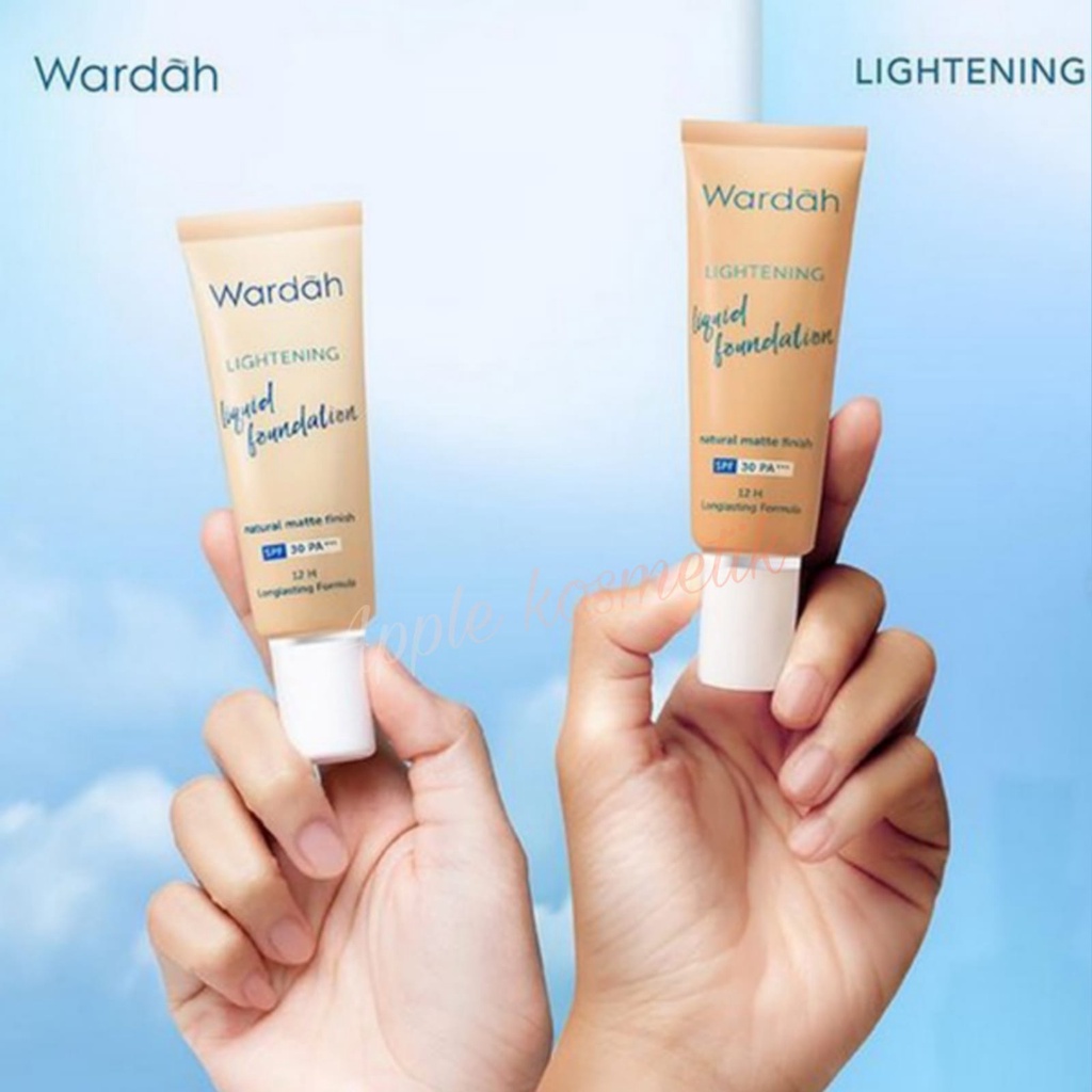 WARDAH Lightening Liquid Foundation Natural Matte Finish SPF 30++  25ml BPOM Baru !!