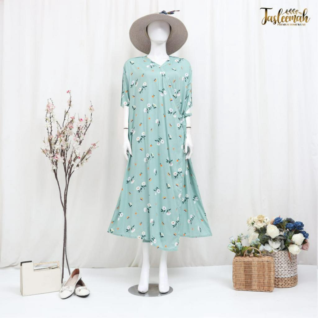 [BAJU INFUS &amp; MELAHIRKAN ] Kimono Dress Rayon Premium/ Cey Airflow Crinkle Lengan Pendek | Baju Hamil Menyusui | Baju Melahirkan | Baju Pasien | Katun Rayon Premium