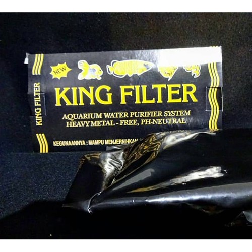 Karbon Aktif Aquarium Siap Pakai Media Carbon Active KING FILTER 340gr