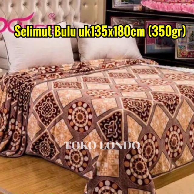 [TERMURAH] SELIMUT DEWASA Selimut Bulu Motif Garis2 Abstrak Bunga2 MMC Uk135x180 HALUS LEMBUT 350gr-Brown Abstract