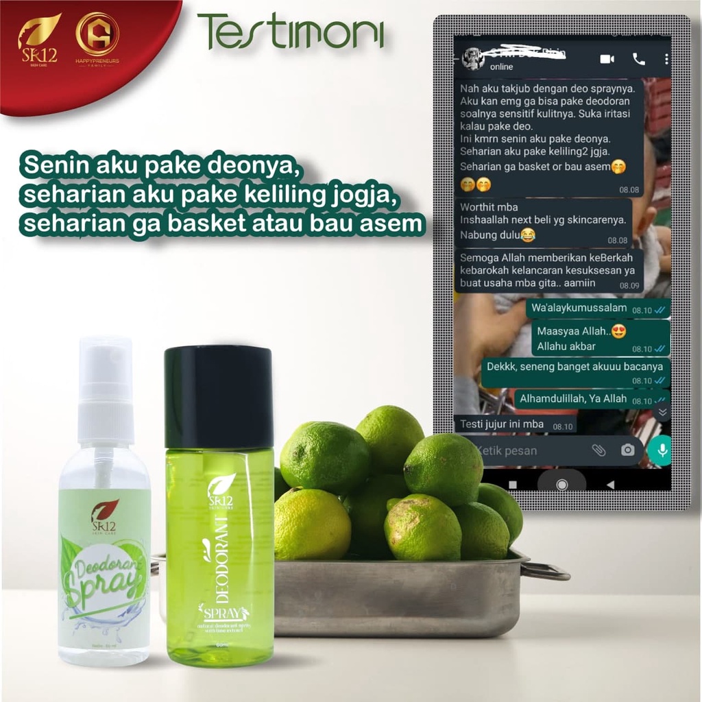 DEODORANT SPRAY SR12 / AMPUH ATASI BAU BADAN / MENCERAHLAN KETIAK / DEODORANT HERBAL / Deodorant original / deodorant premium / deodorant berkualitas / deodorant termurah / deodorant terlaris / deodorant bagus / deodorant bpom / saudagarsr12