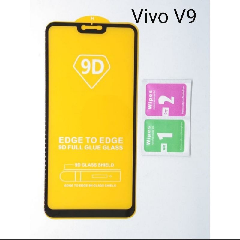 Vivo V9 Tempered Glass Full Layar Anti Gores Kaca