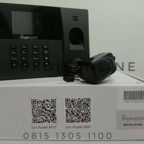 FINGERSPOT NEO W-201BNC MESIN ABSENSI SIDIK JARI INTERFACE WIFI LAN FLASHDISK