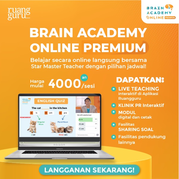 Voucher Diskon Paket Brain Academy Online - Ruangguru