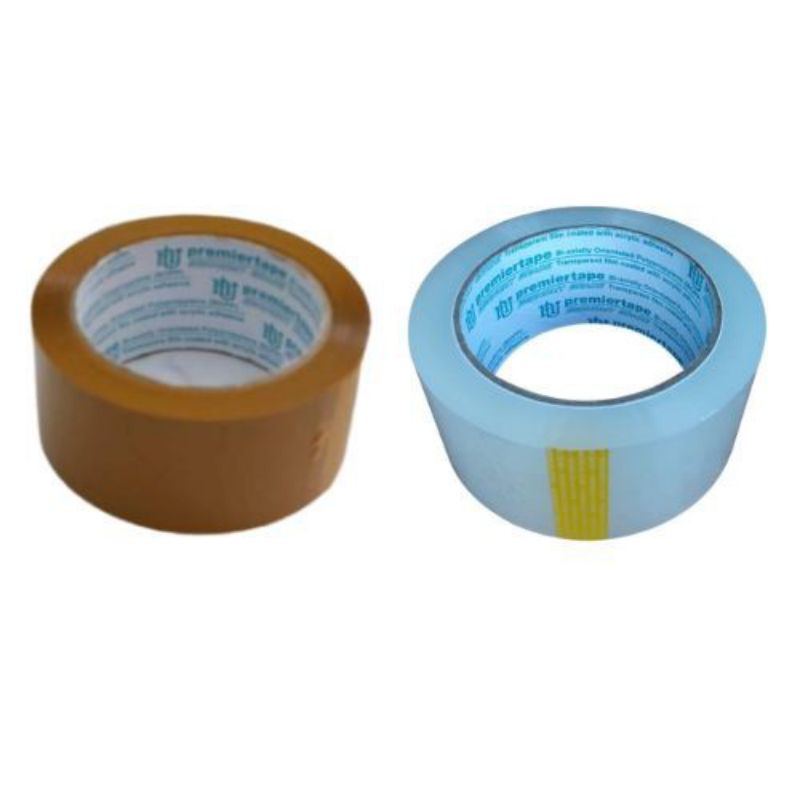 

LAKBAN PREMIER TAPE bening 2" x 100 yard//isolasi TEBAL ya bukan yg tipis