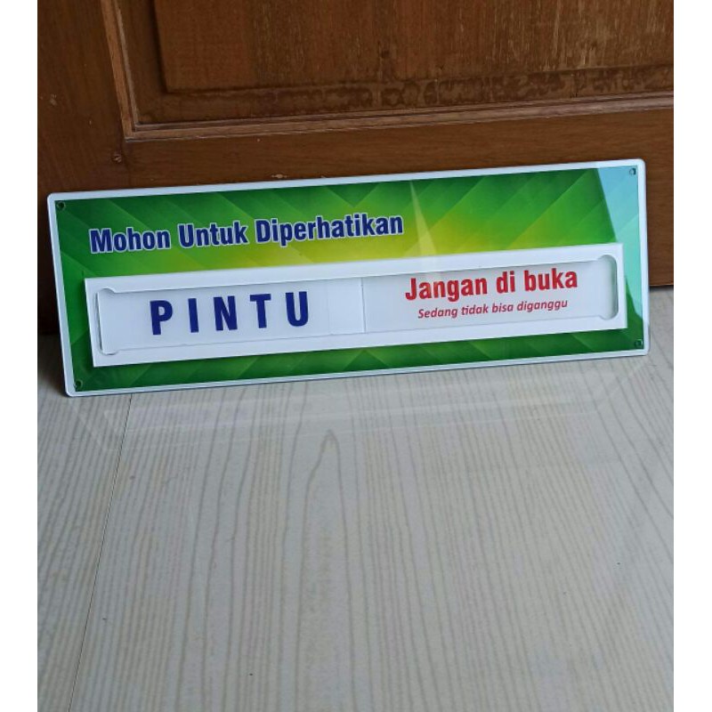 

Akrilik Papan Nama Ket.Silahkan Dibuka/Jangan Dibuka