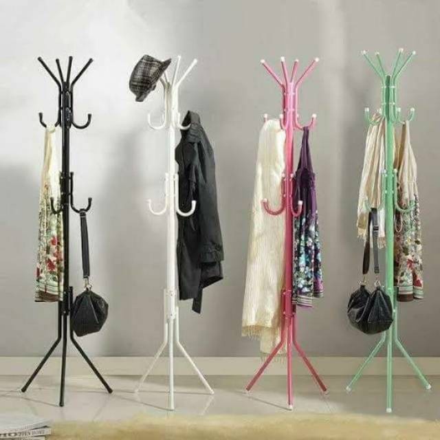 [BS] STAND HANGER GANTUNGAN BERDIRI BAJU TOPI TAS JAKET SERBAGUNA MULTIFUNGSI