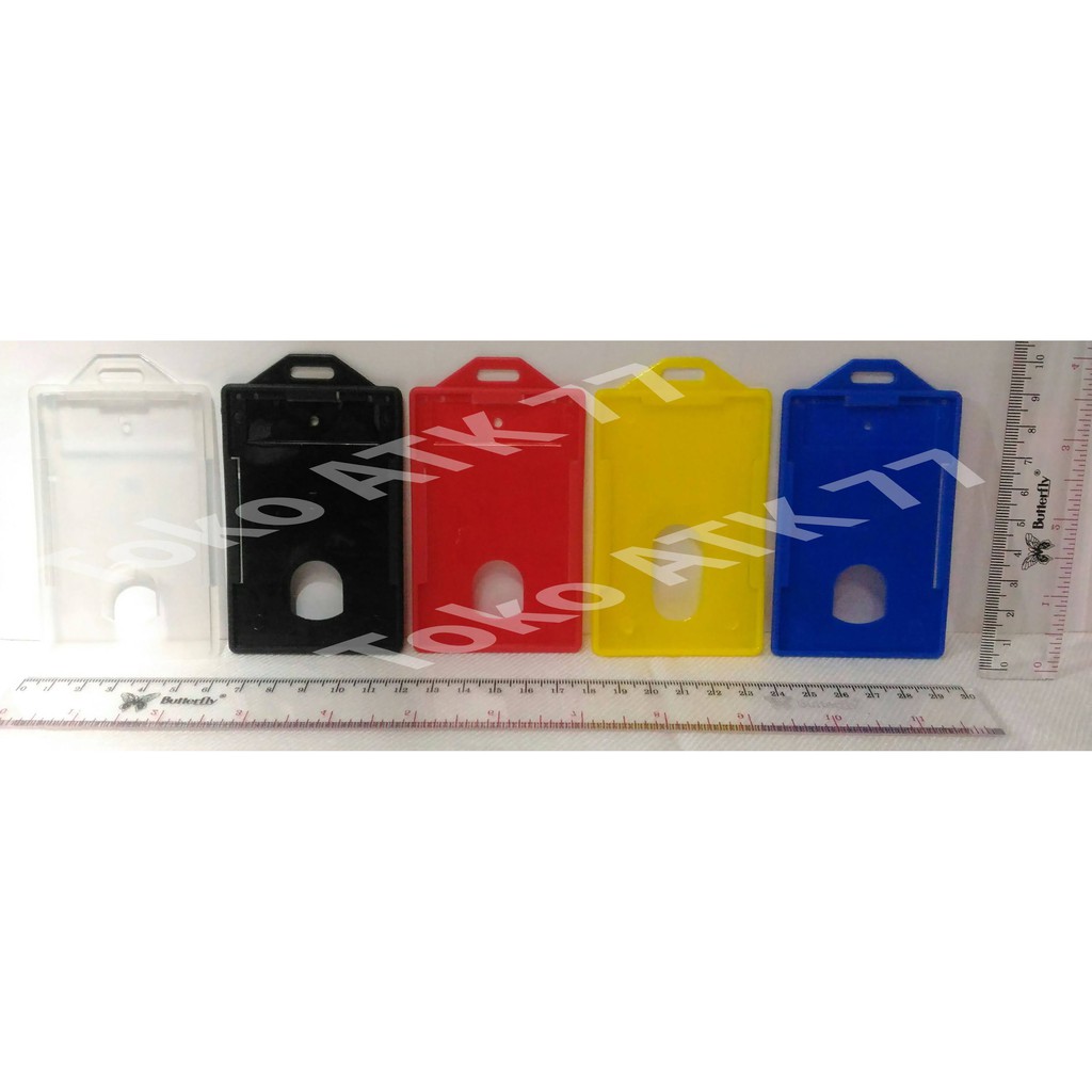 

Name Tag Taq Gantungan Tempat Nama Panitia E Money Kereta ID Card Holder Putih Clear Bening Hitam Merah Kuning Biru READY STOCK