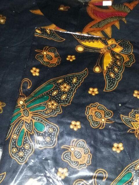 Dian Batik Hrb026 Kenongo Kemeja Tosca Pendek Pekalongan Padi M L Xl Sogan Tulis Halus Kemeja Batik