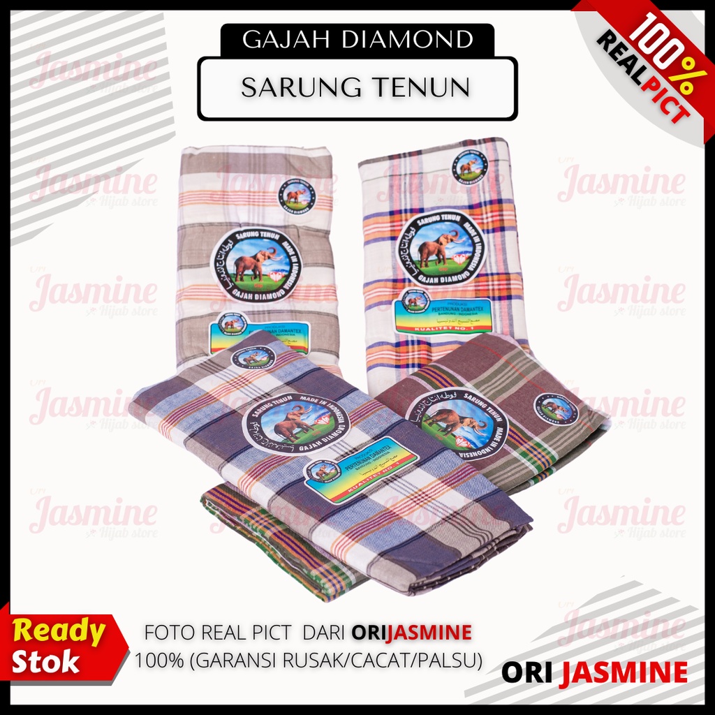 Sarung Tenun Gajah Diamond sarung tanpa BOX pakai kardus Kwalitas