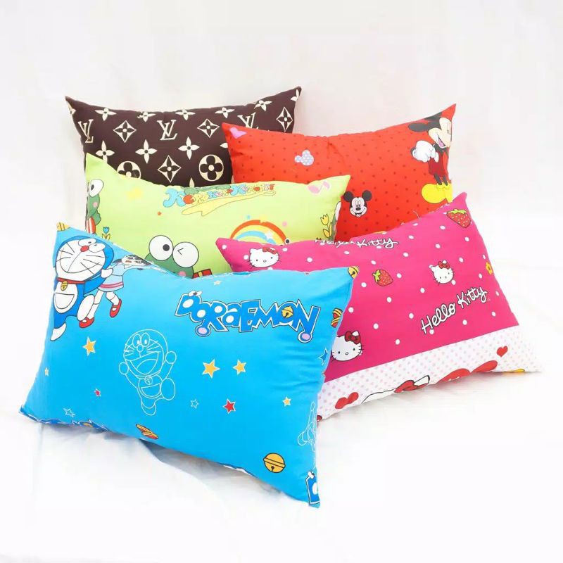 Bantal dan Guling busa memory foam | bantal tidur motif random |  bantal dan guling karakter