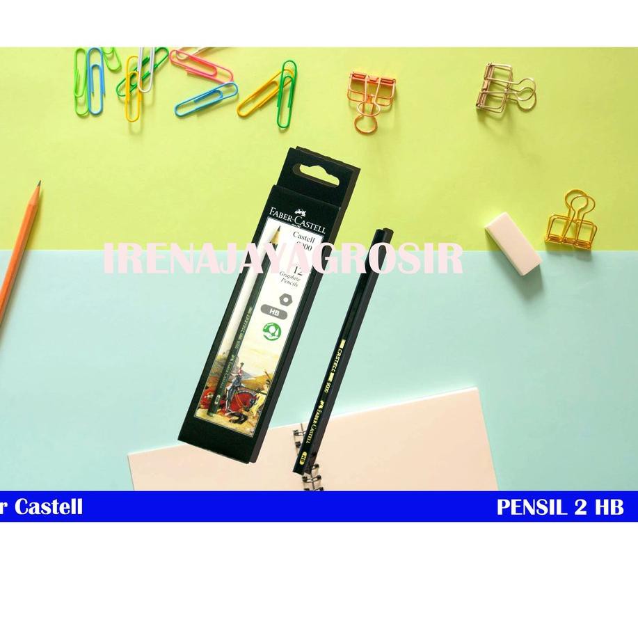

WY7495 FABER CASTELL PENSIL UJIAN 2B isi 12 pcs murah ,,!!