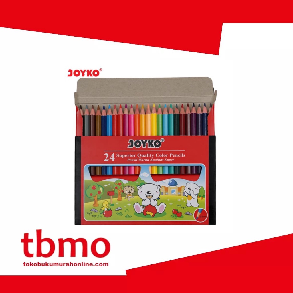 

TBMO PENSIL WARNA JOYKO CP-S24 / PENCIL WARNA 24 WARNA / COLOR PENCIL